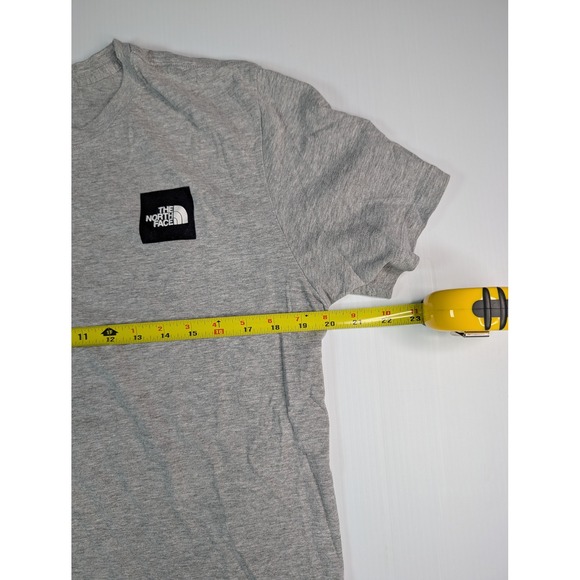 The North Face Mens Large Heather Gray Short Sleeve Box Logo Graphic T-Shirt - Picture 6 of 7